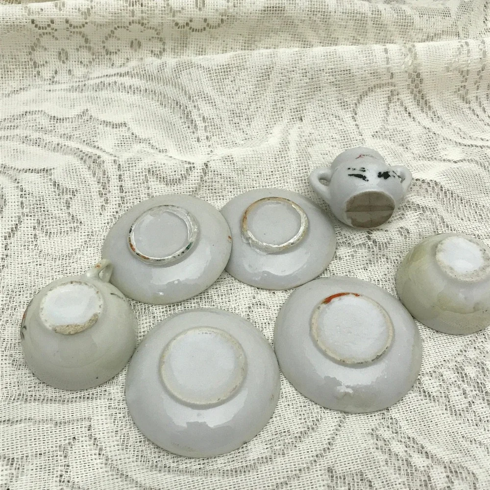 Vintage Miniature Floral Tea Set:‎ 1960s Japan Doll Dishes